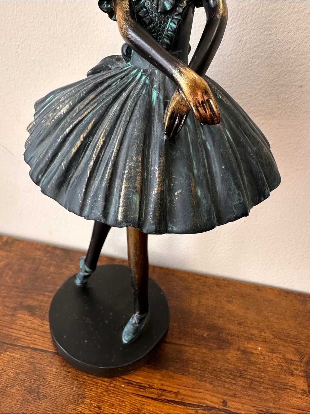 Bronze-Tone Ballerina Statue Decorative Figurine - Elegant Home Art - Picture 8 of 10